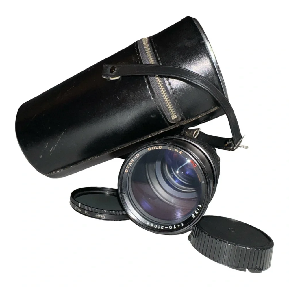🔥 Star-D Gold Line 70-210mm f/3.8 58mm MC Mount Macro Japanese Lens W/ Case 🔥